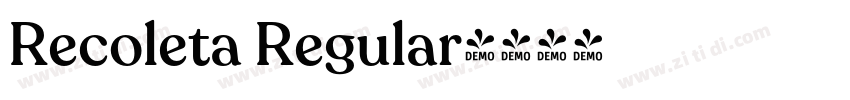 Recoleta Regular字体转换